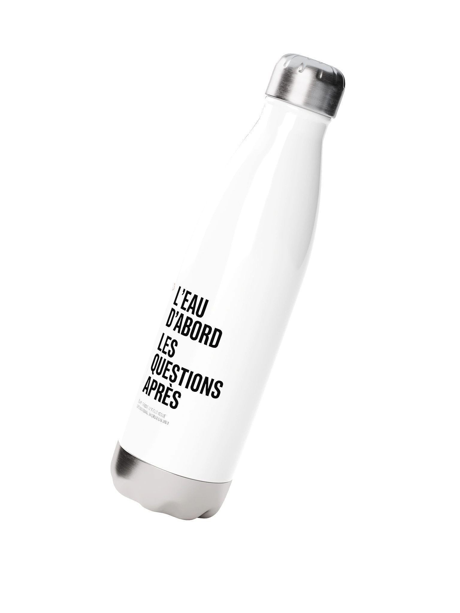 Gourde Isotherme "L'EAU D'ABORD. LES QUESTIONS APRÈS." : Field Issue product image (2)