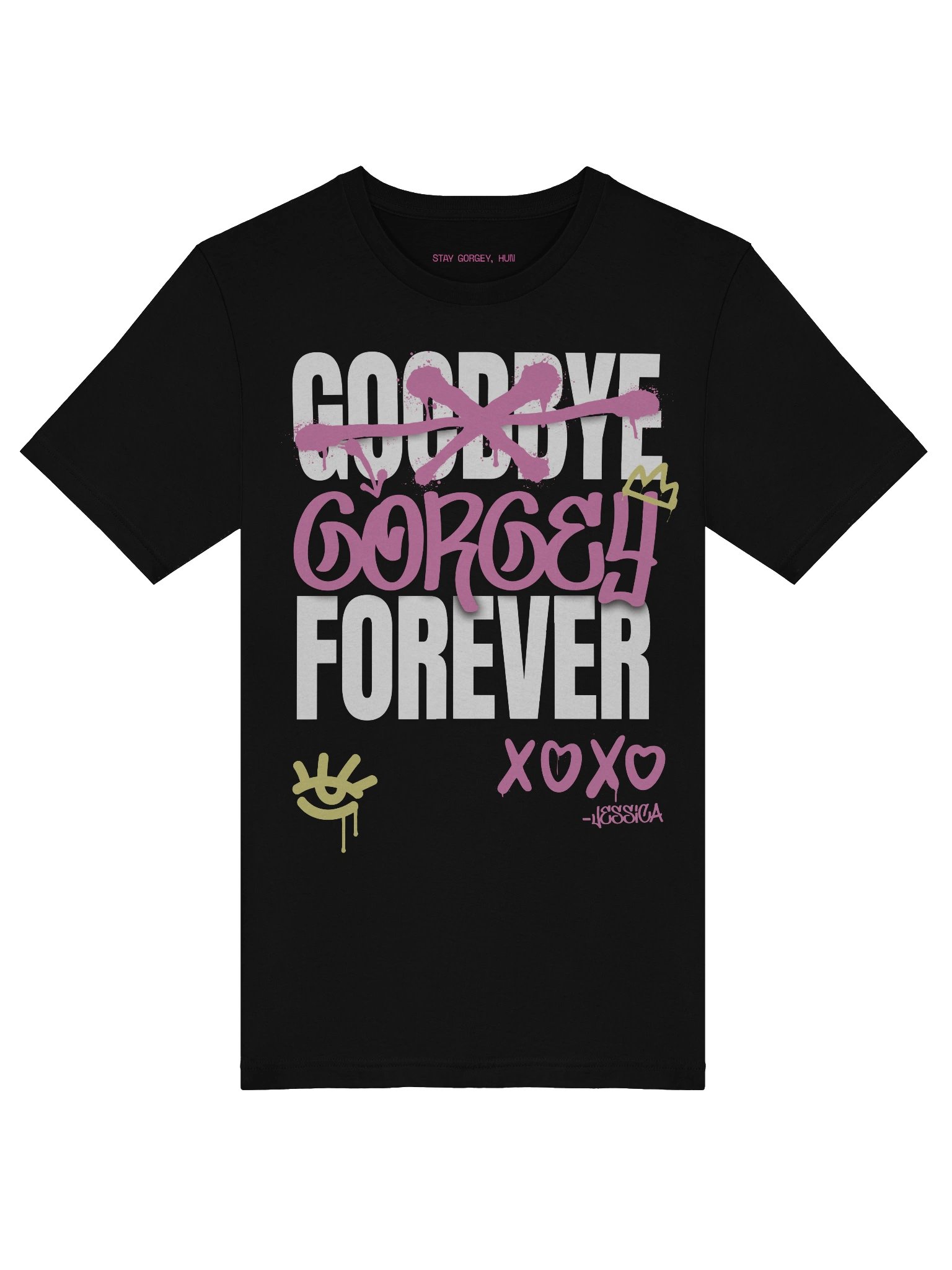 GORGEY FOREVER - WHITE TEXT TSHIRT product image (3)