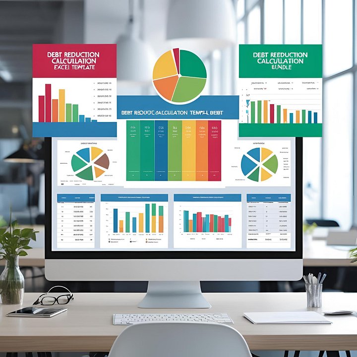 Debt Reduction Calculation Excel Template Bundle product image (1)