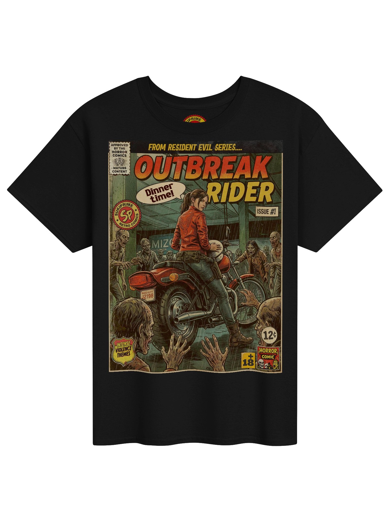 Resident Evil 2 Claire Redfield Comic Art T-Shirt product image (1)