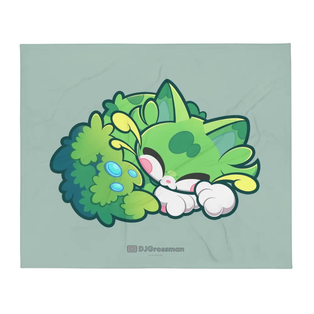 Sleeping Chloe • Throw Blanket (Opal) product image (1)
