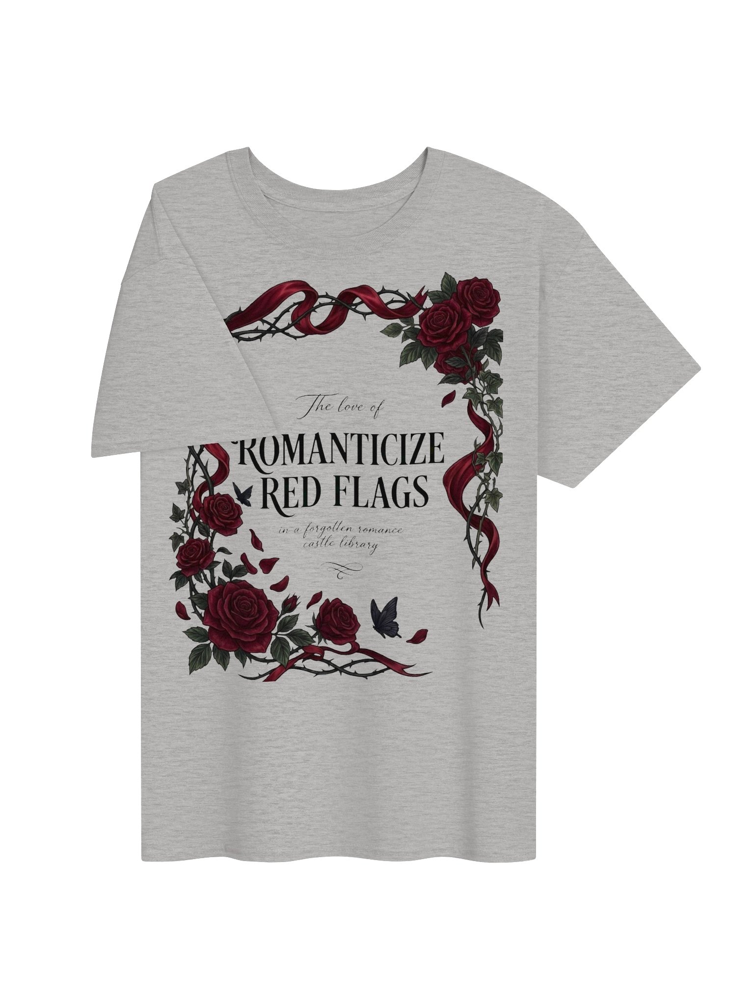 Romanticize Red Flags | Premium Gothic Dark Romance Tee product image (30)