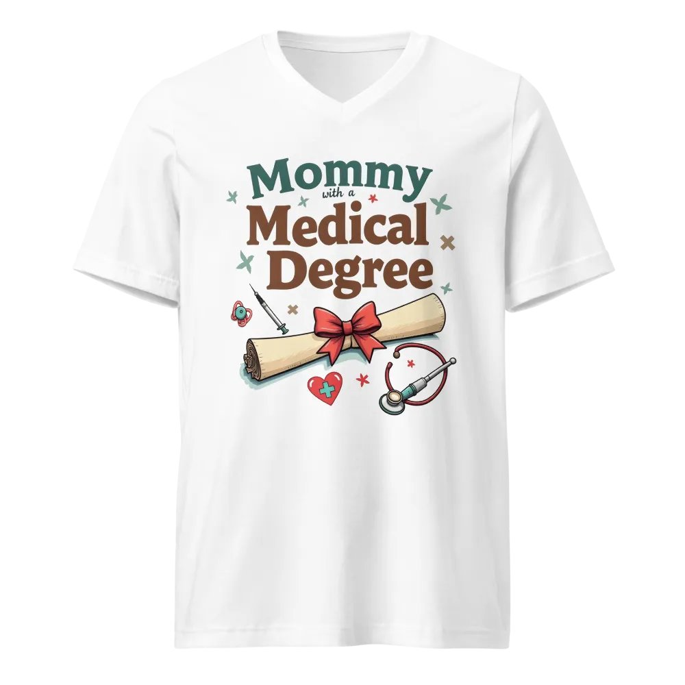 Mommy with a Medical Degree V-Neck Tee product image (5)