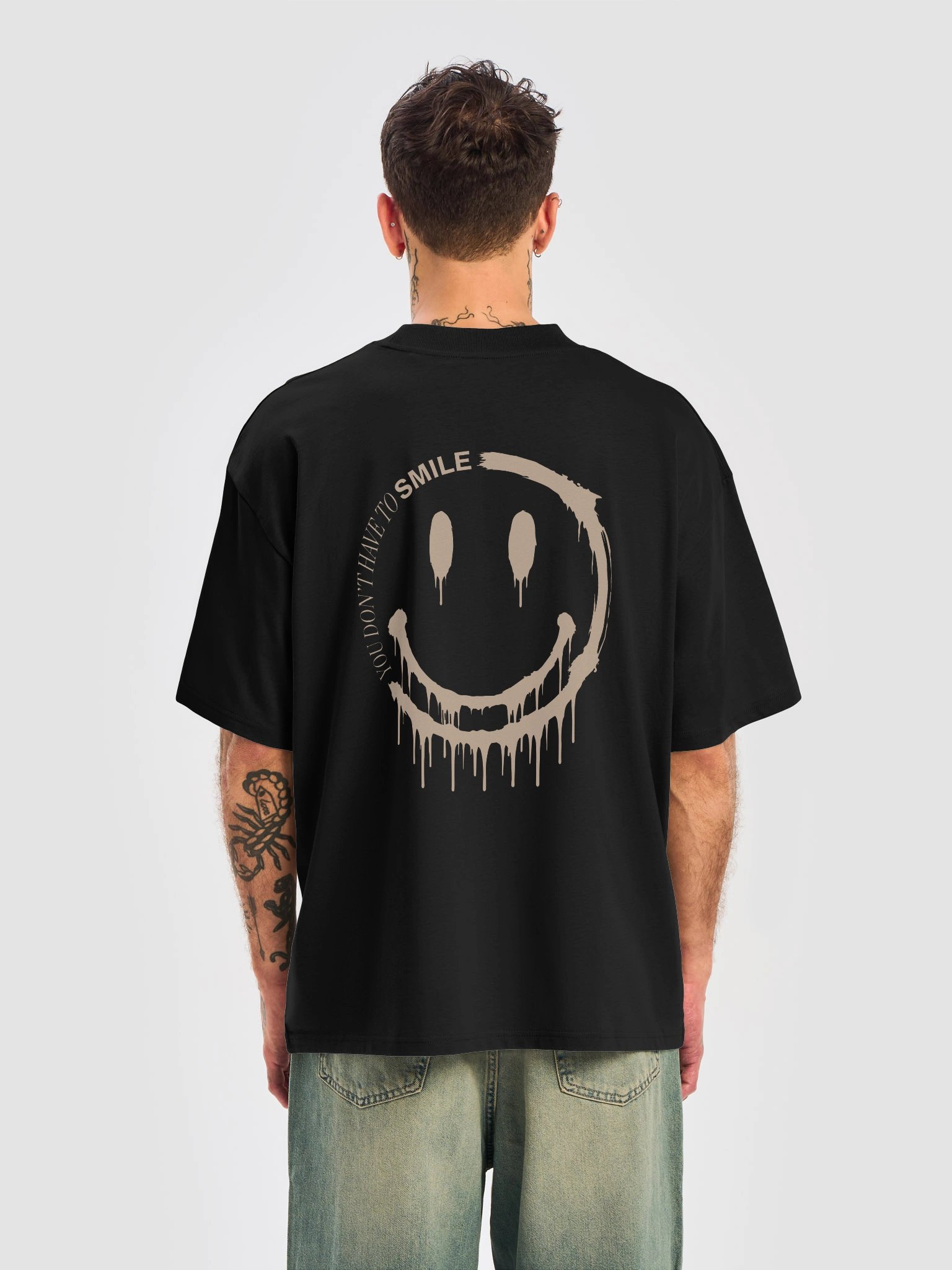 SMILE Organic Oversized Crew-Neck T-Shirt product image (6)