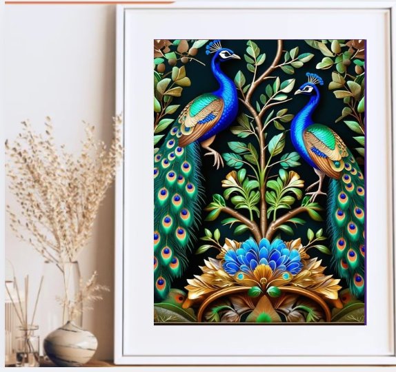 William Morris Peacock Wall Art product image (4)
