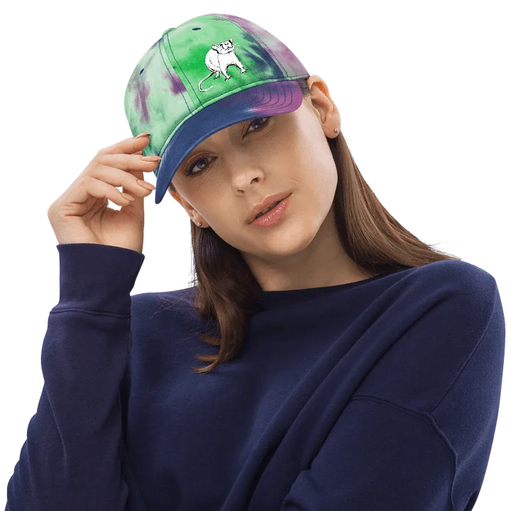 Team rat, tie dyed cap product image (1)