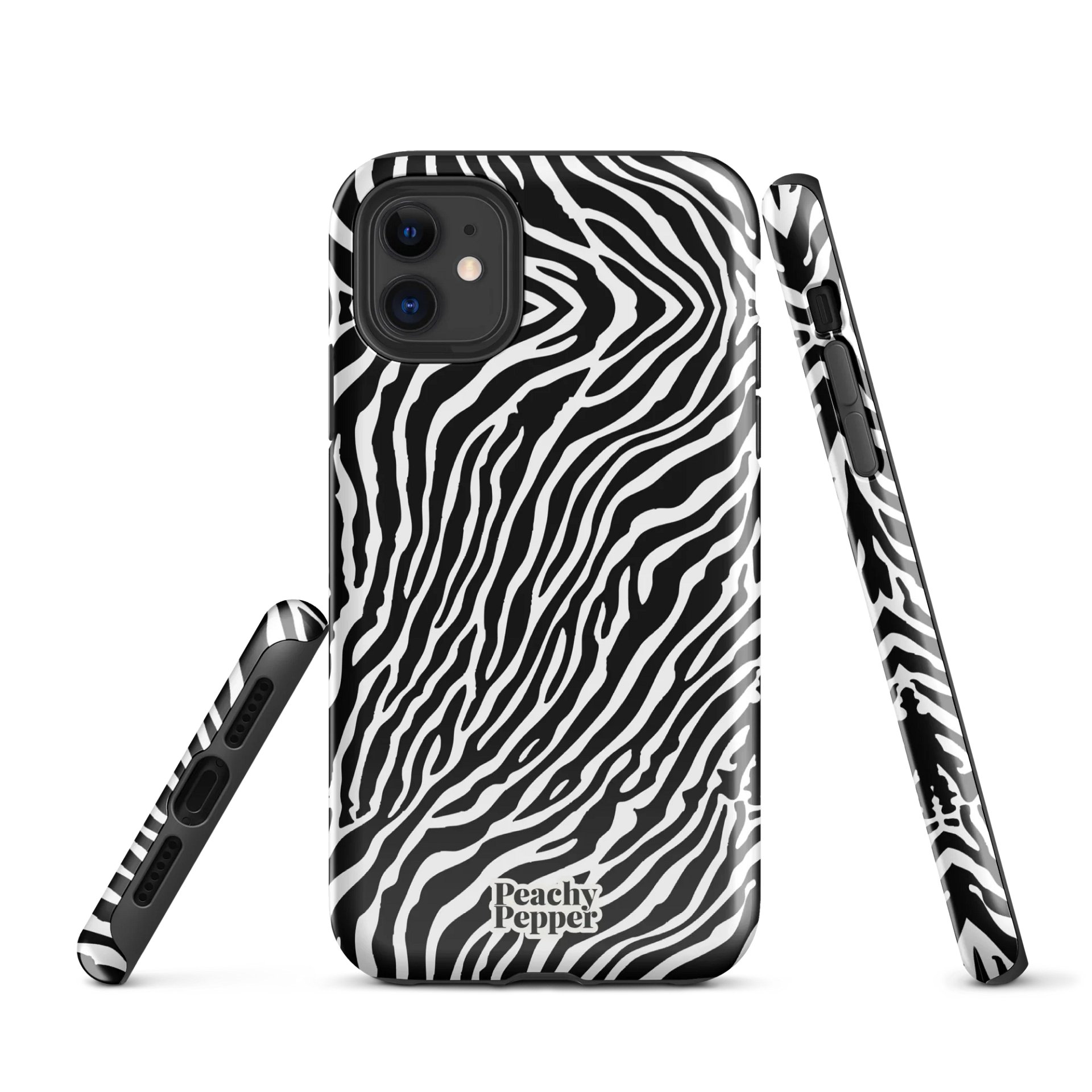 White Tiger Stripe iPhone Tough Case product image (1)