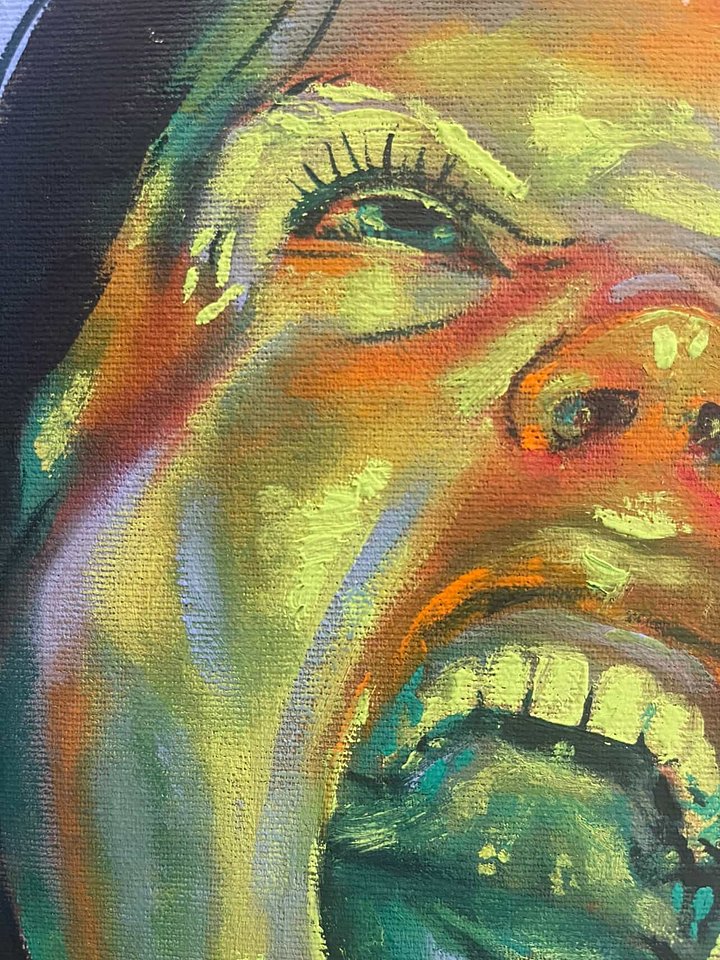 Rage Babe - Original Gouache Painting product image (2)