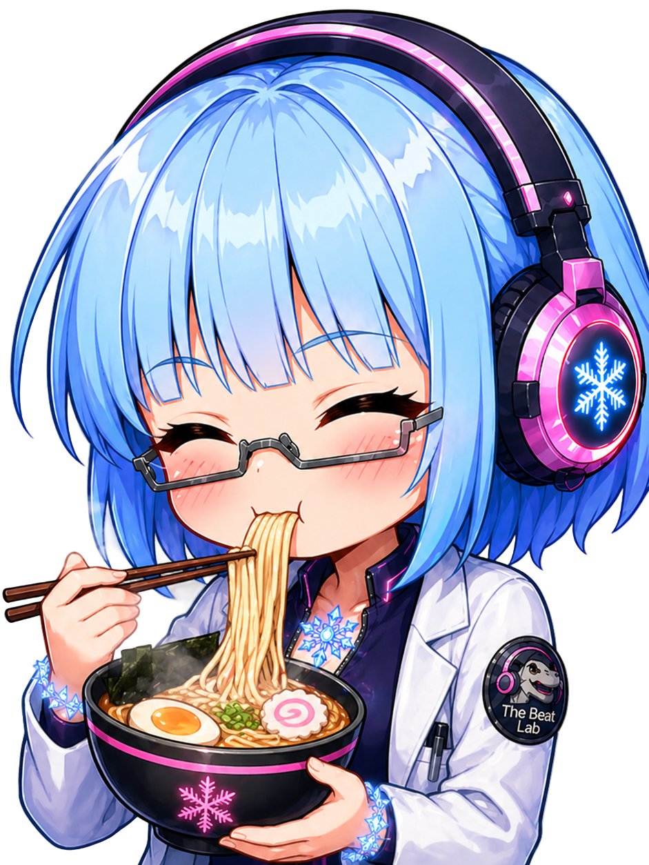 Lady Frost Ramen Emote - Die Cut Sticker product image (1)