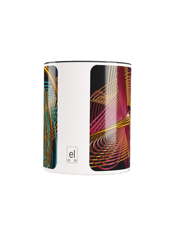 Oscilloscopic Dance 4+1 - Lissajous Figures Mathematical Art Mug product image (2)