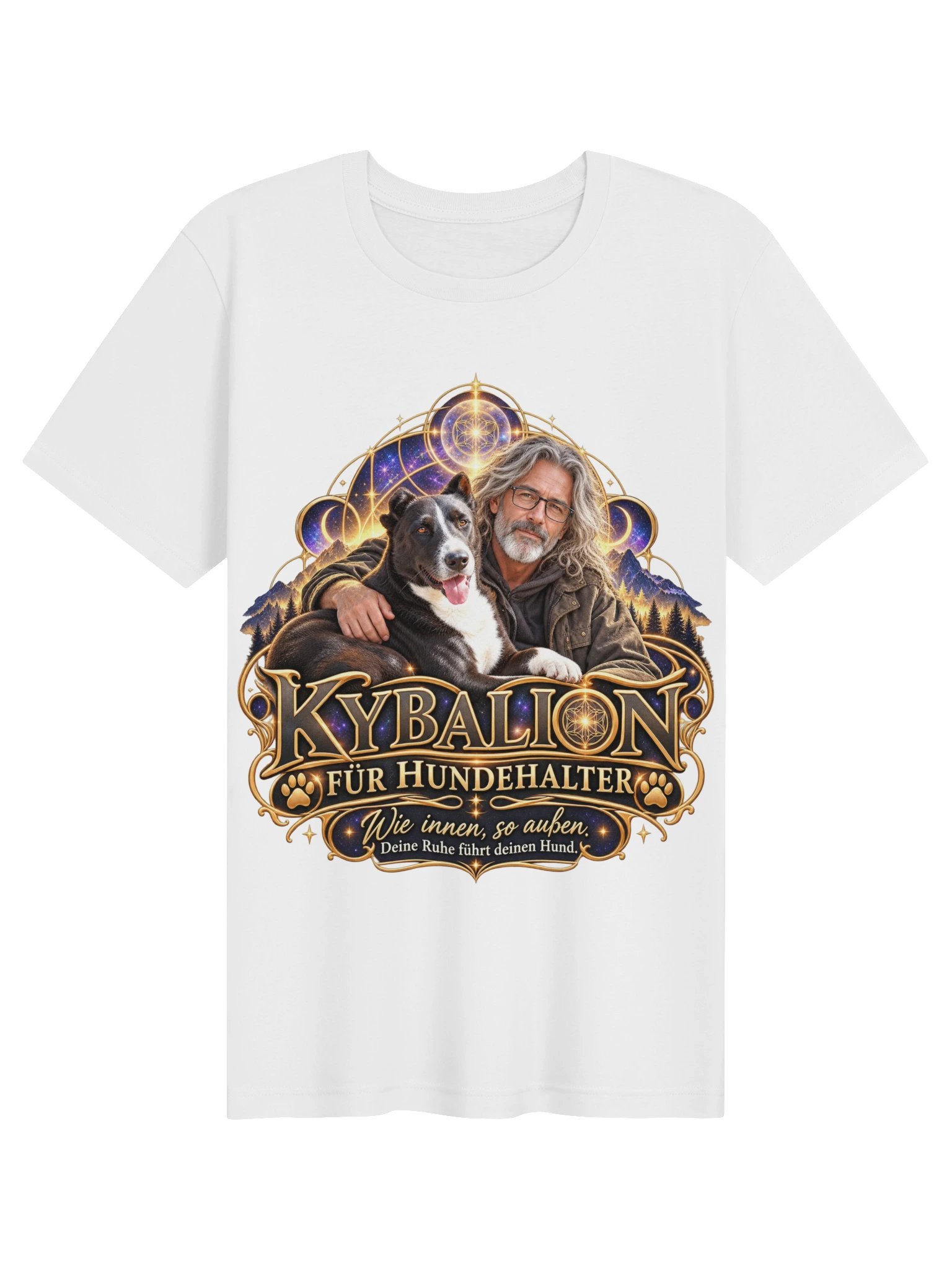 Kybalion für Hundehalter – Wie innen, so außen | Unisex-T-Shirt product image (1)