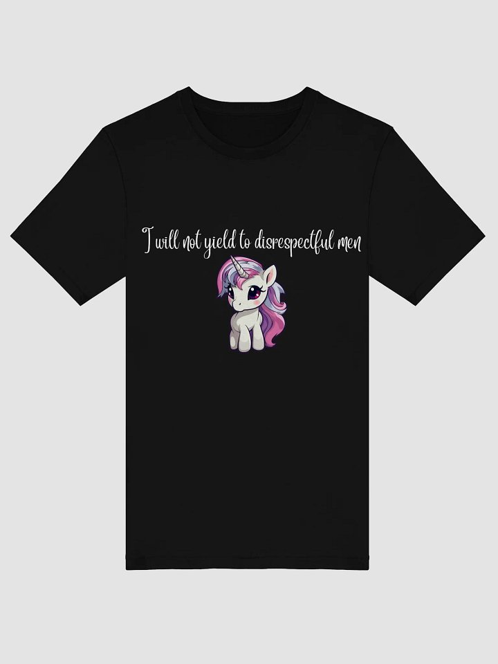 I will not yield tee pink unicorn product image (4)