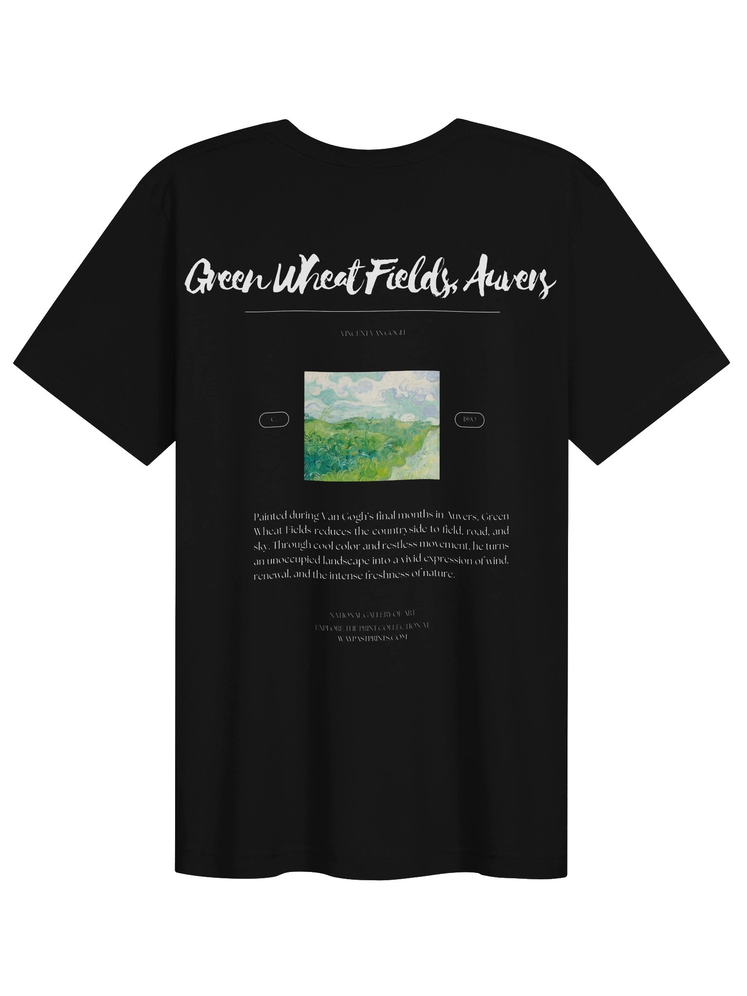 Green Wheat Fields, Auvers (Vincent van Gogh) T-Shirt product image (2)