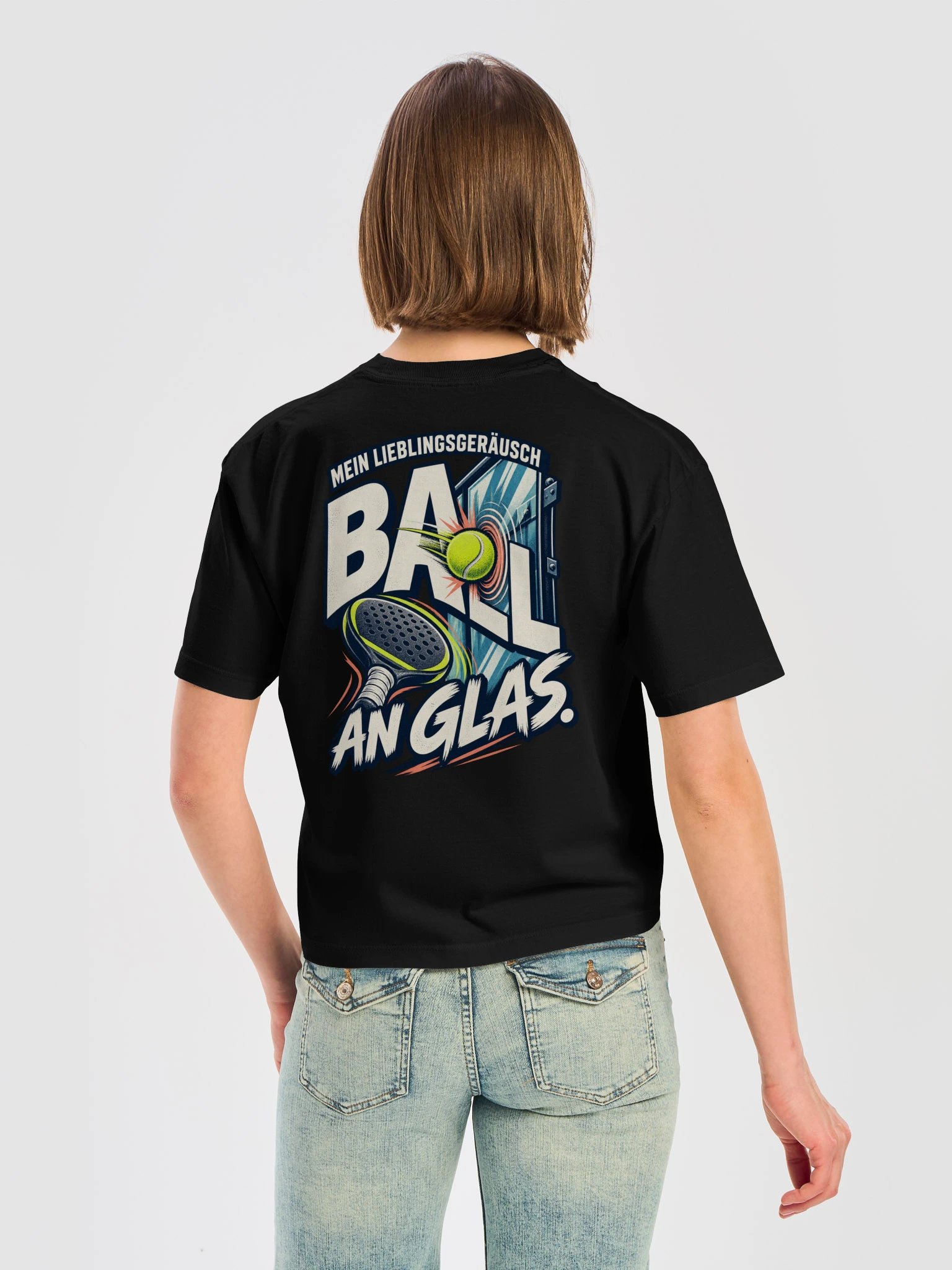 Mein Lieblingsgeräusch: Ball an Glas – Damen Padel T-Shirt product image (11)