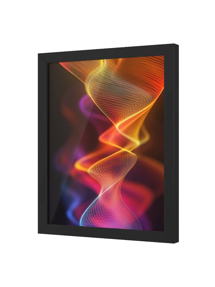 Framed Bliss Waves Red Spectrum 11x14 product image (2)