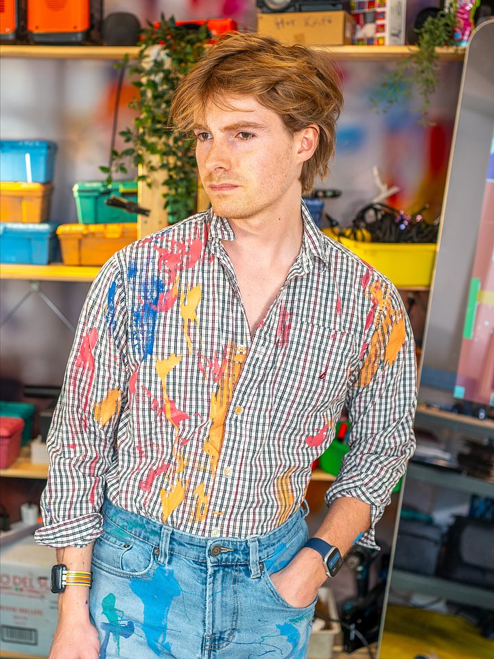 Plaid Red Button-Up / Warm Colors product image (1)