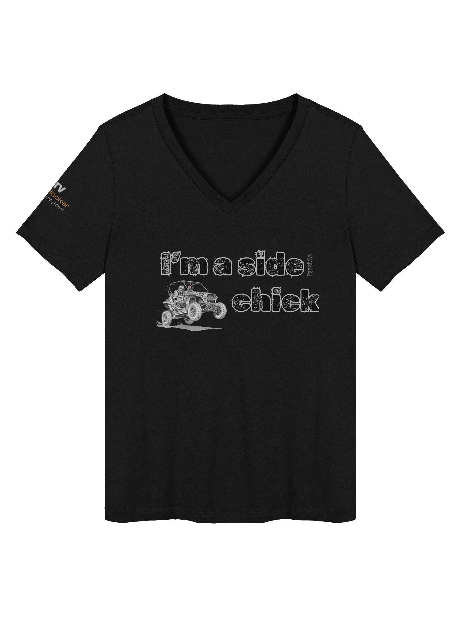 I'm a side chick Print Bella Canvas V-Neck product image (6)
