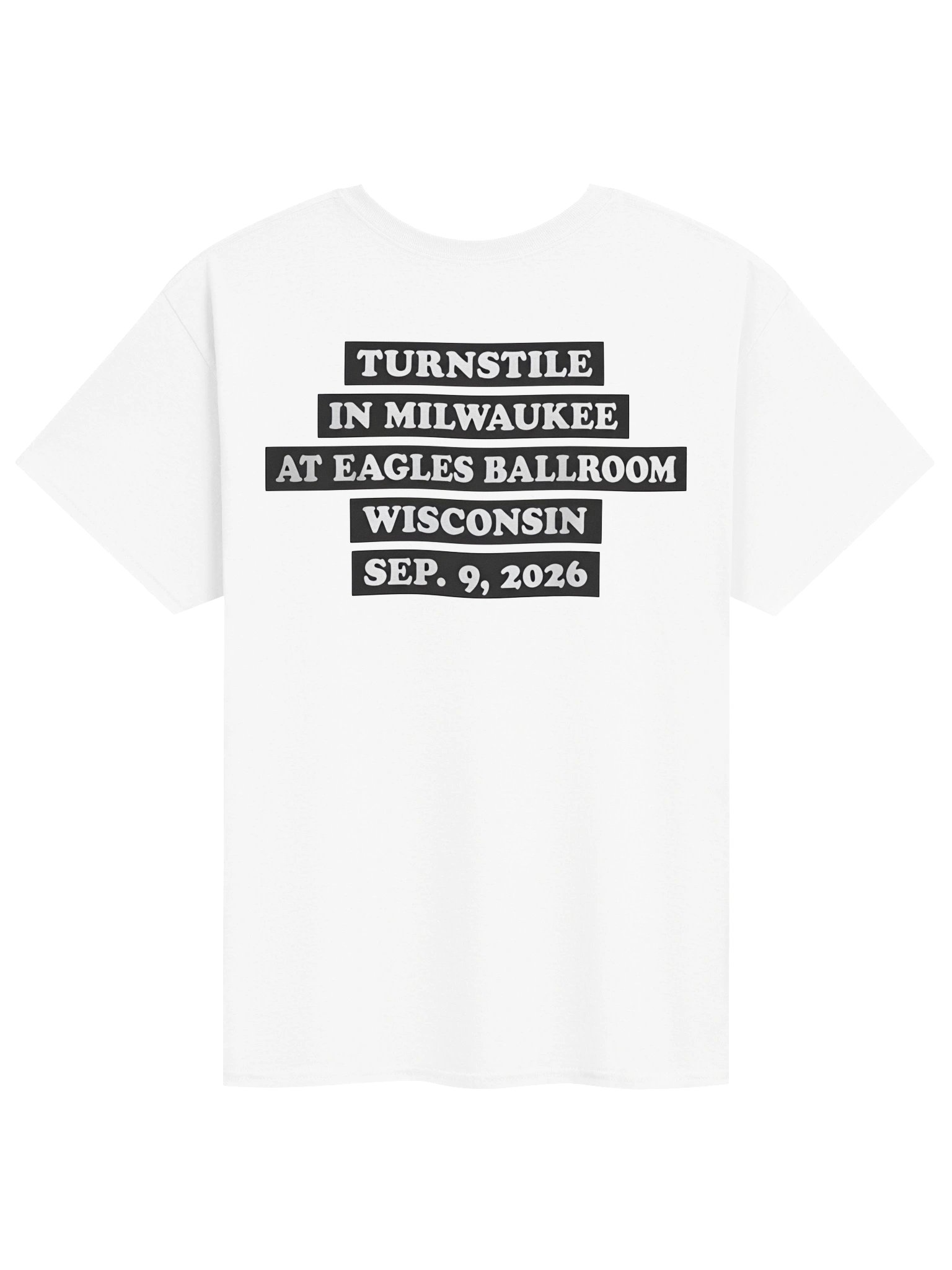 Turnstile Milwaukee WI 2026 Event Merch T-Shirt product image (2)