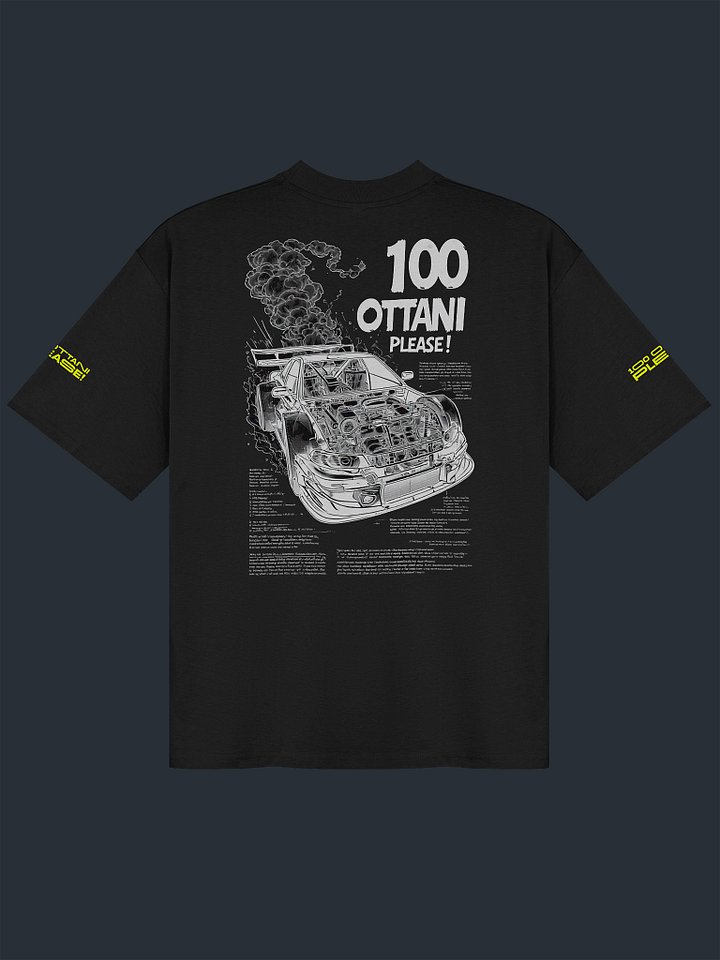 100 Ottani Please!™ Oversized Unisex Racing Streetwear Graphic T-Shirt | Pit Crew Special Edition product image (1)