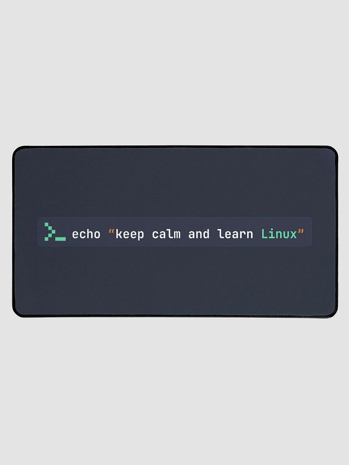 Keep Calm and Learn Linux Desk Mat product image (1)