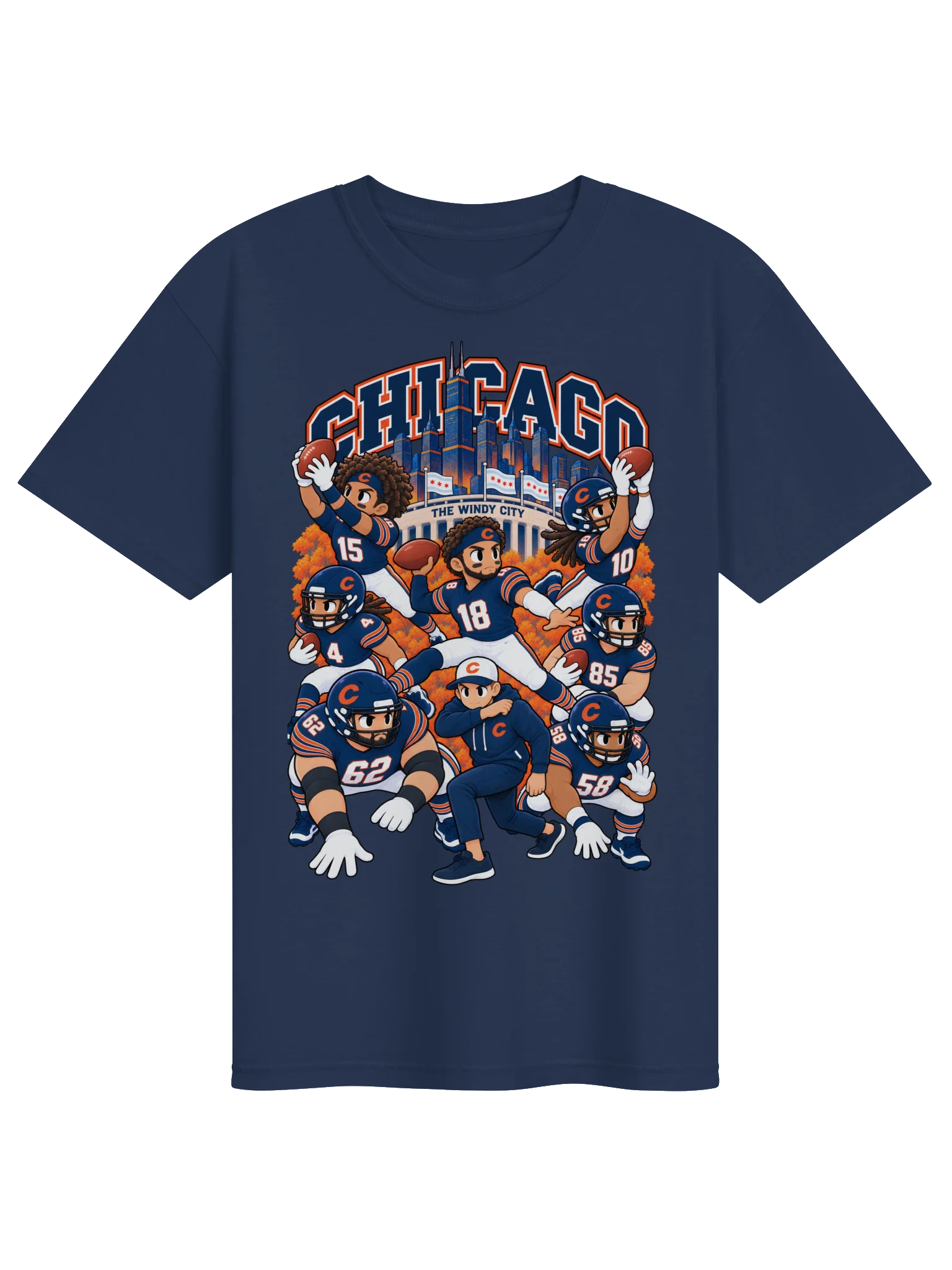 Chicago Football 2026 Animated Player T-Shirt product image (1)