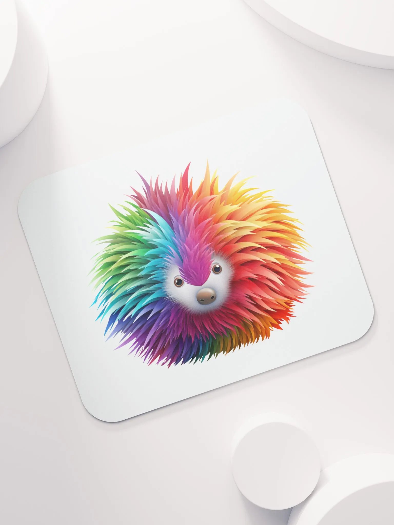 Rainbow Hedgehog Design - Classic Mouse Pad product image (2)