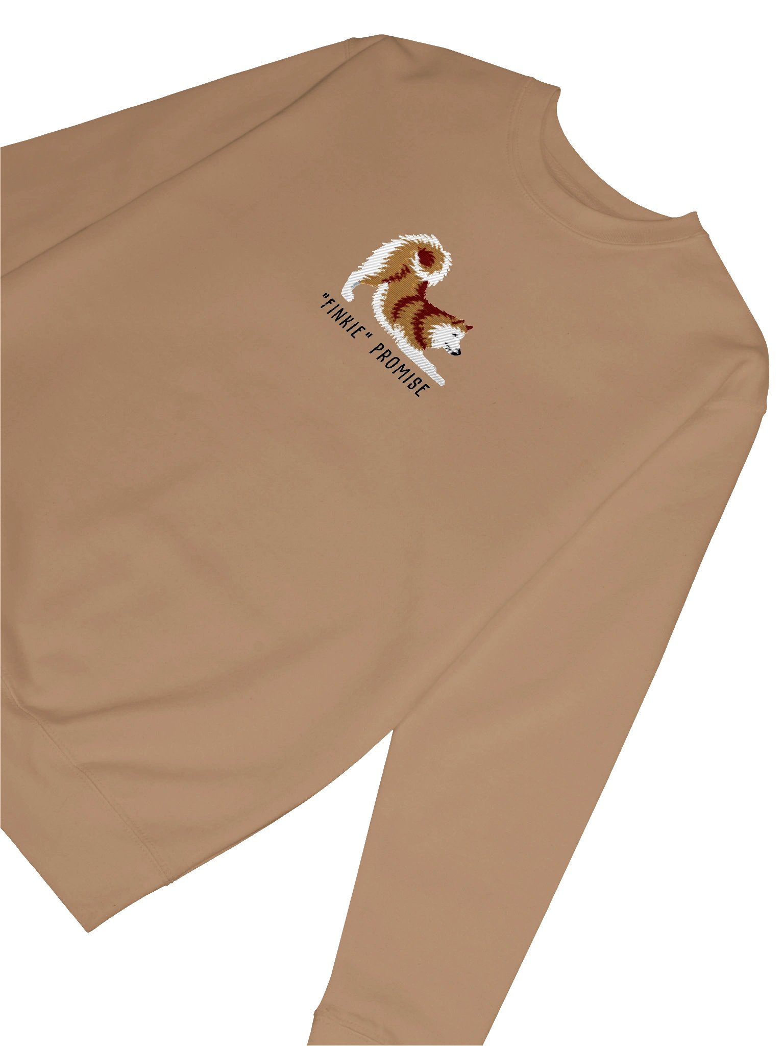 Finkie Promise Sweatshirt (Embroidered) of a Finnish Spitz(Gold) product image (31)