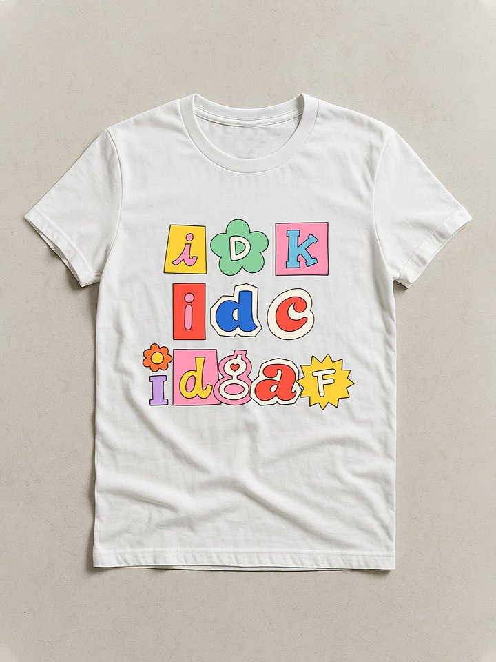 idk idc idgaf T-shirt product image (13)