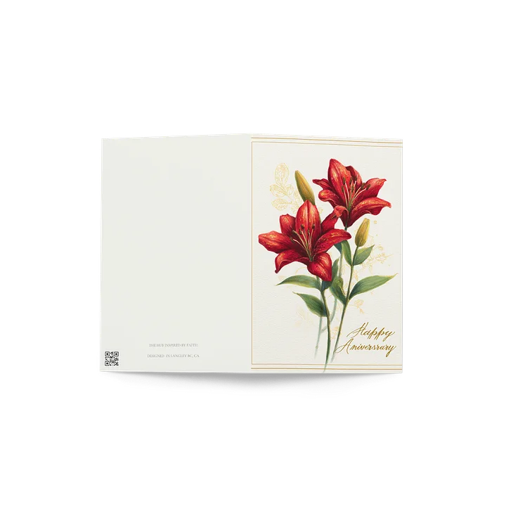 Lillies Anniversary Card product image (4)
