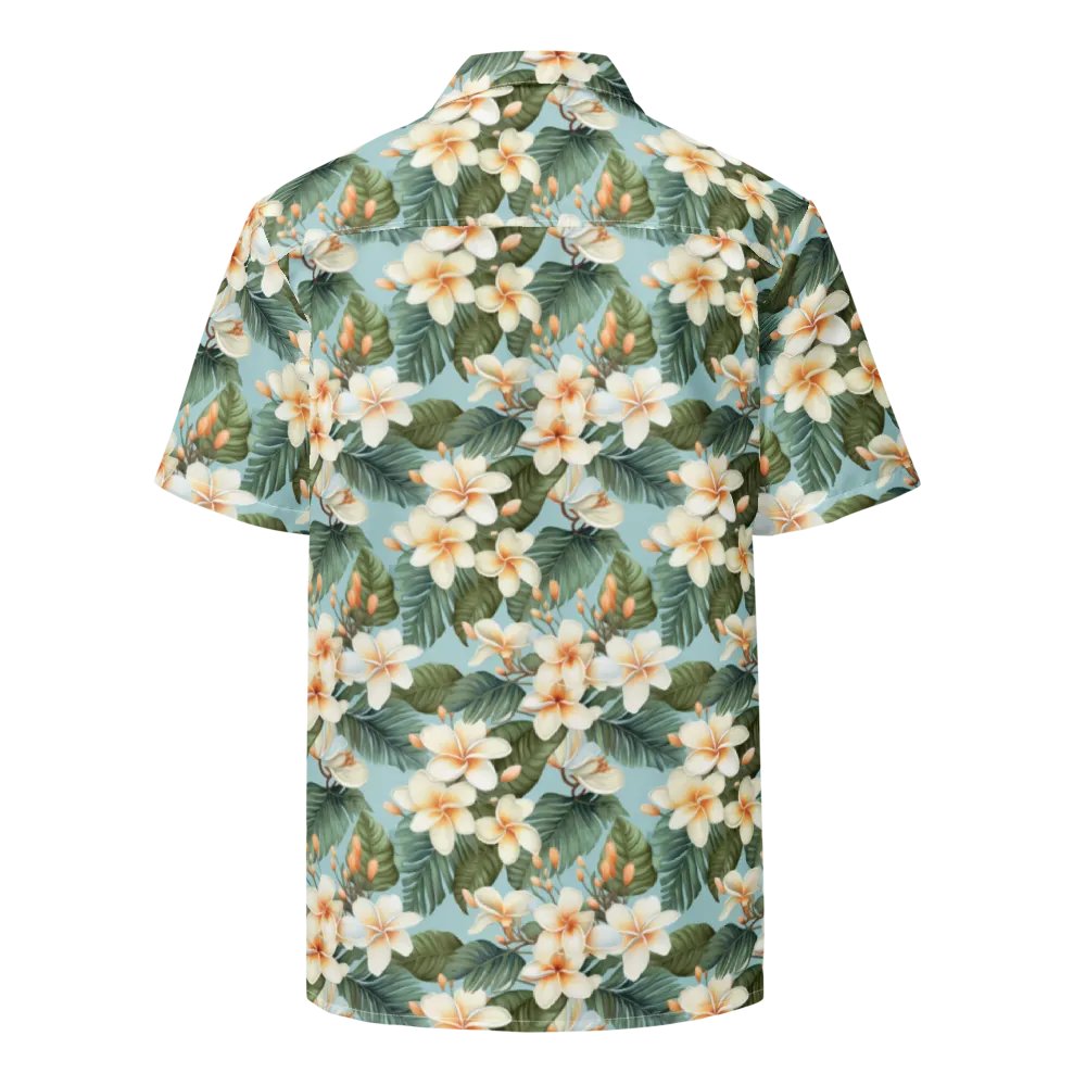 Plumeria Floral Hawaiian Shirt product image (6)