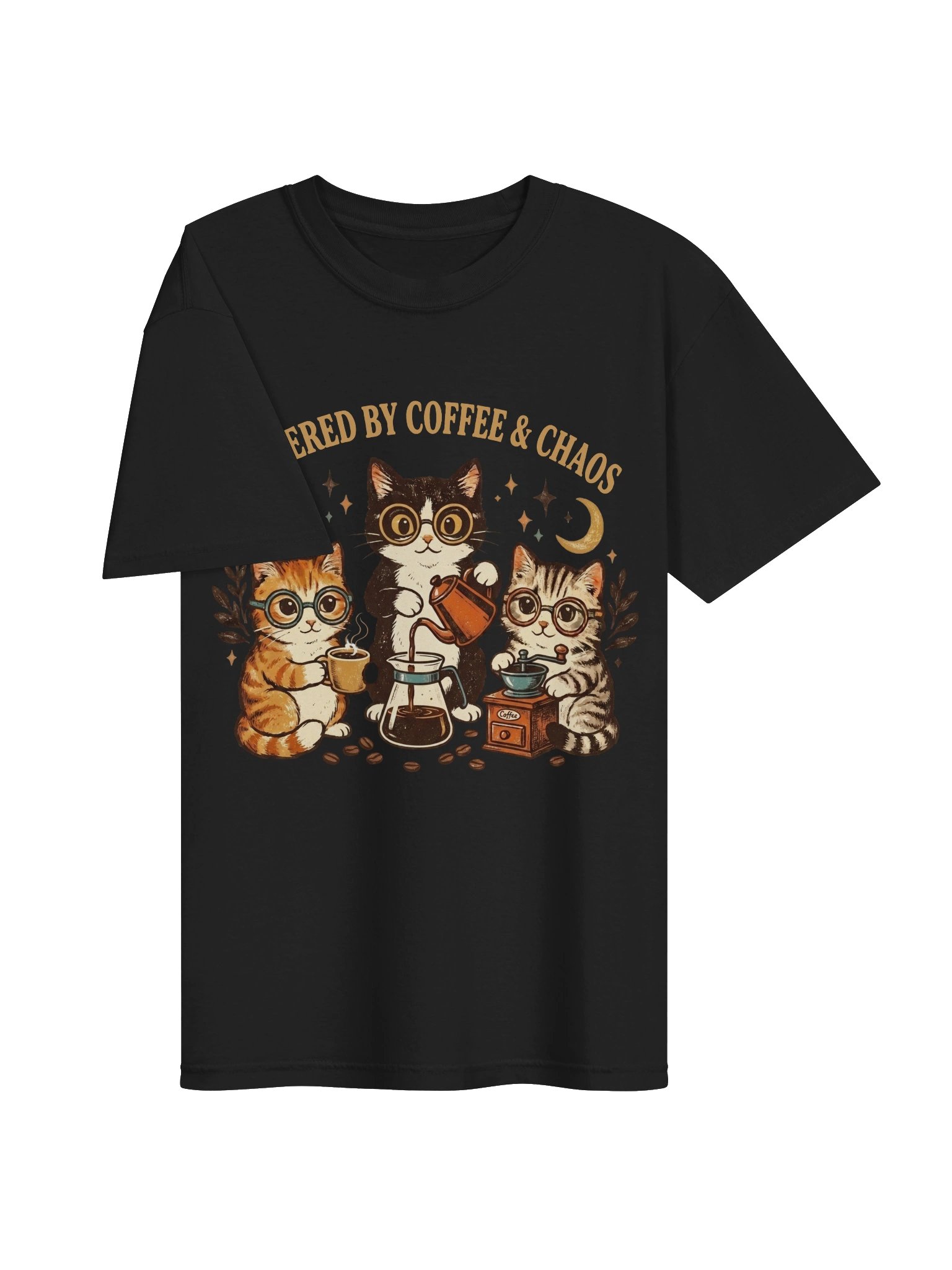 Coffee & Chaos Cats T-Shirt product image (3)