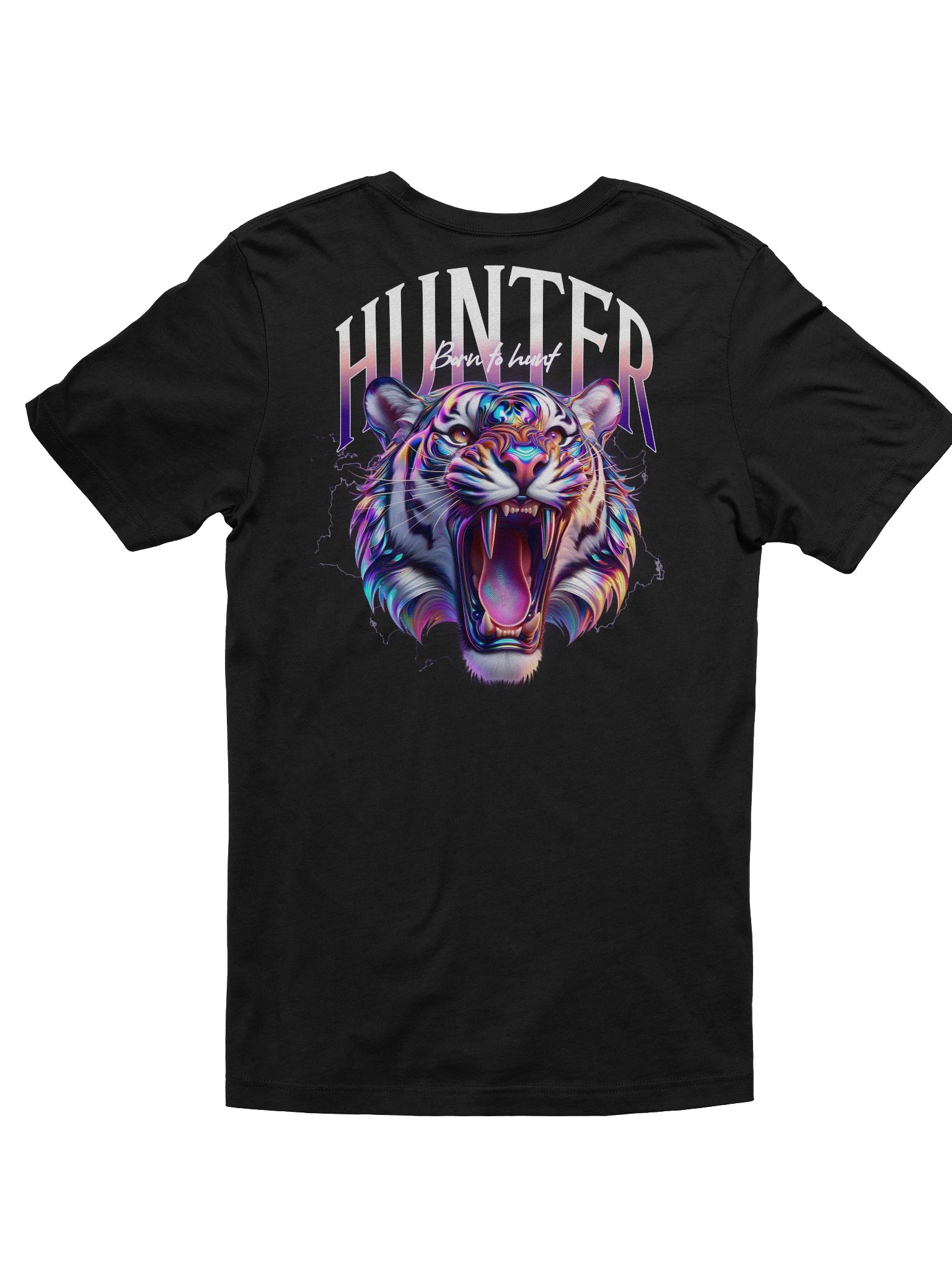 Unique Roaring Tiger Hunter T-Shirt for Everyday Wear product image (2)
