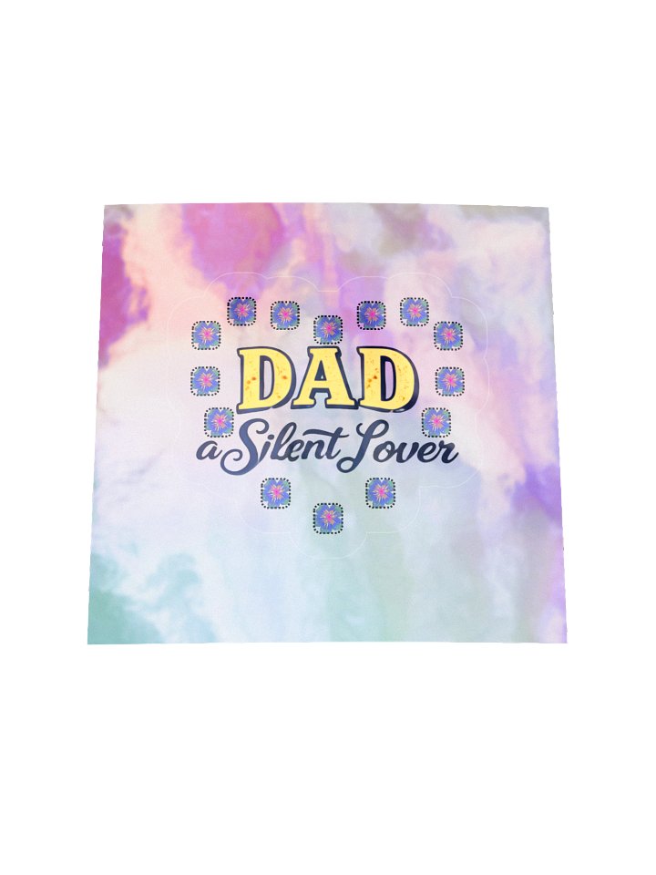 Dad A Silent Lover Holographic Kiss-Cut Sticker Sheet product image (1)