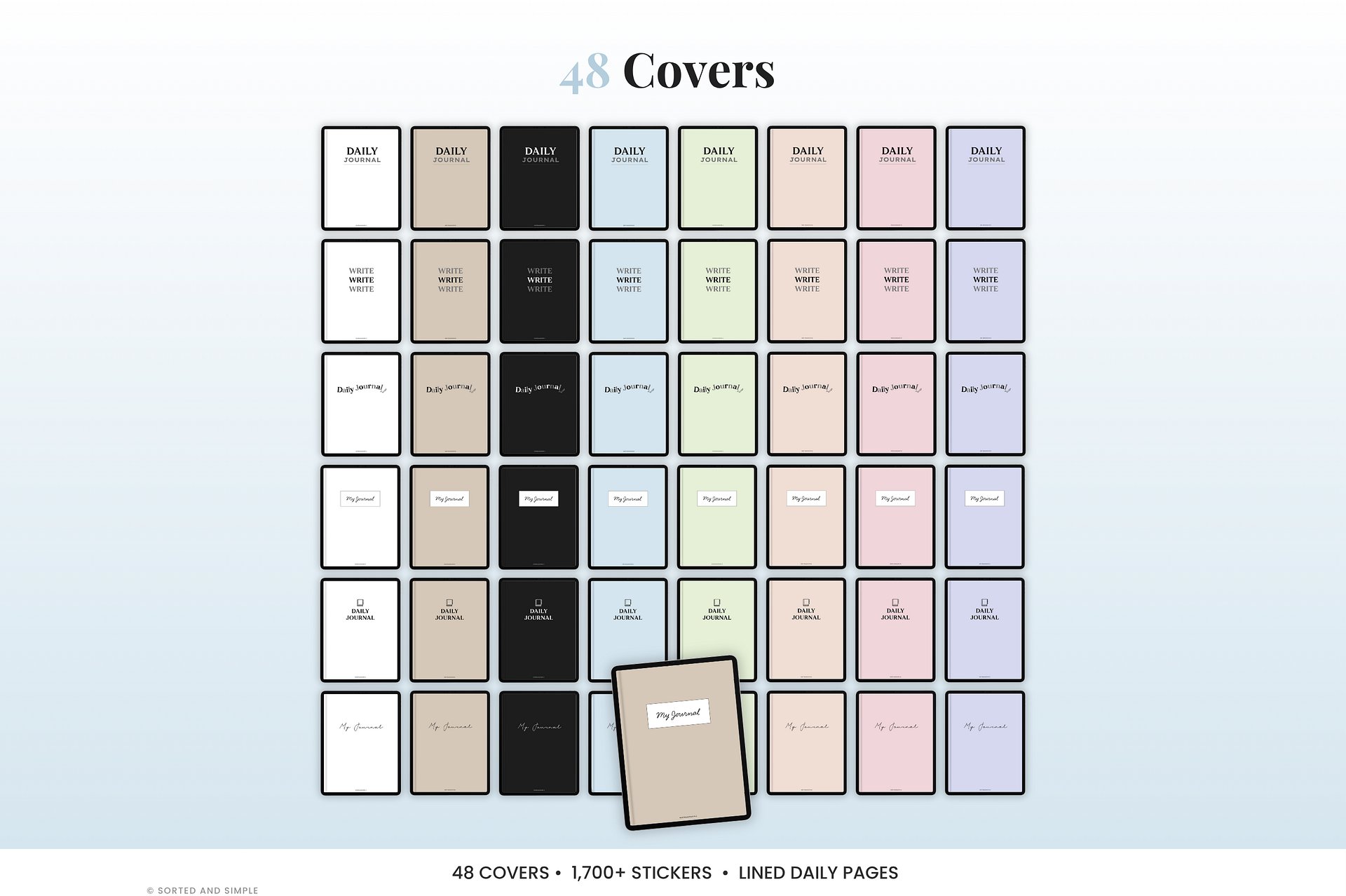 Digital Lined Journal - Blue product image (3)