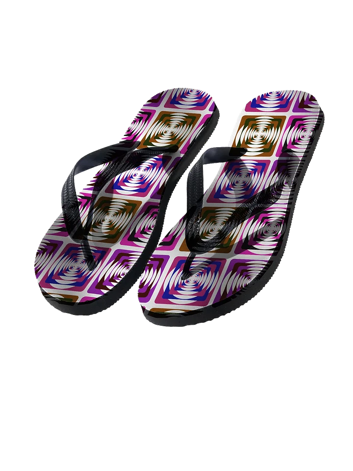 Vibrant A-Print Flip-Flops product image (1)