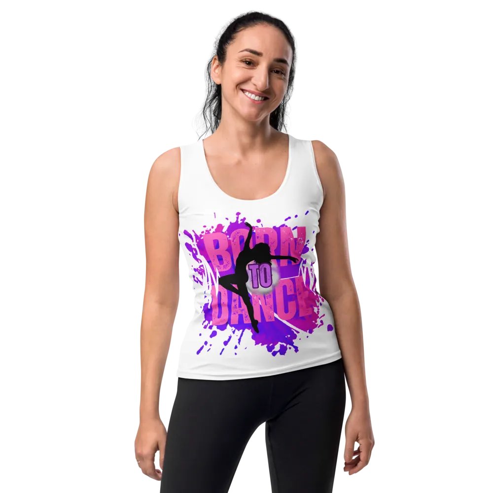Born to Dance Her Silhouette Huge Print Tank product image (10)