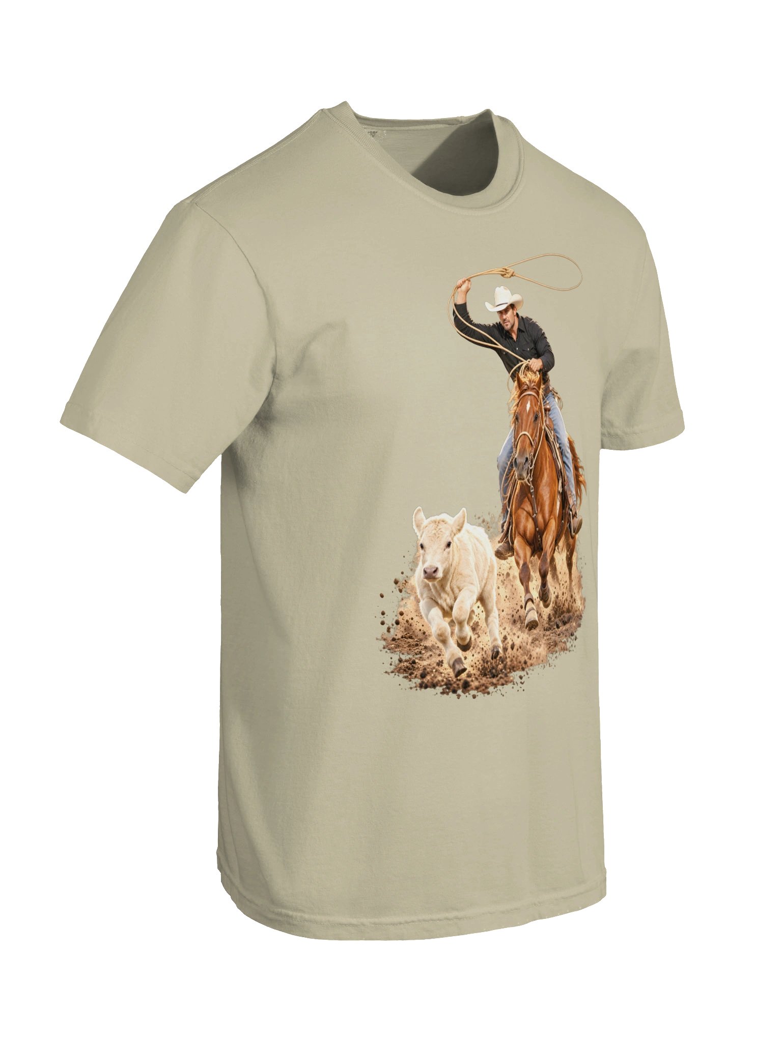 Tie-Down Roping Full Run Western T-Shirt | BROKEN RODEO™ product image (156)