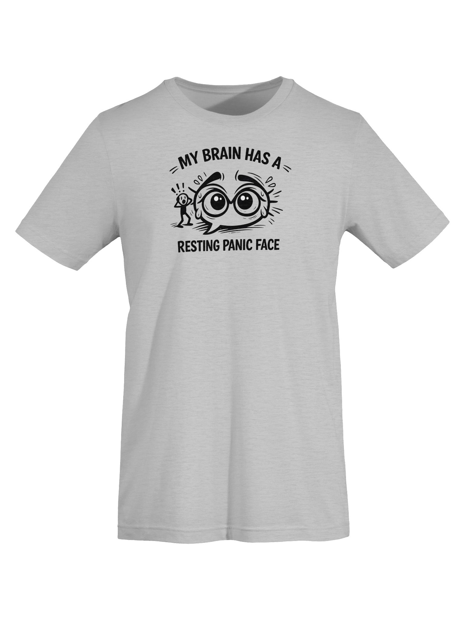 “Resting Panic Face Tee – Overthinker Humor Shirt” product image (5)