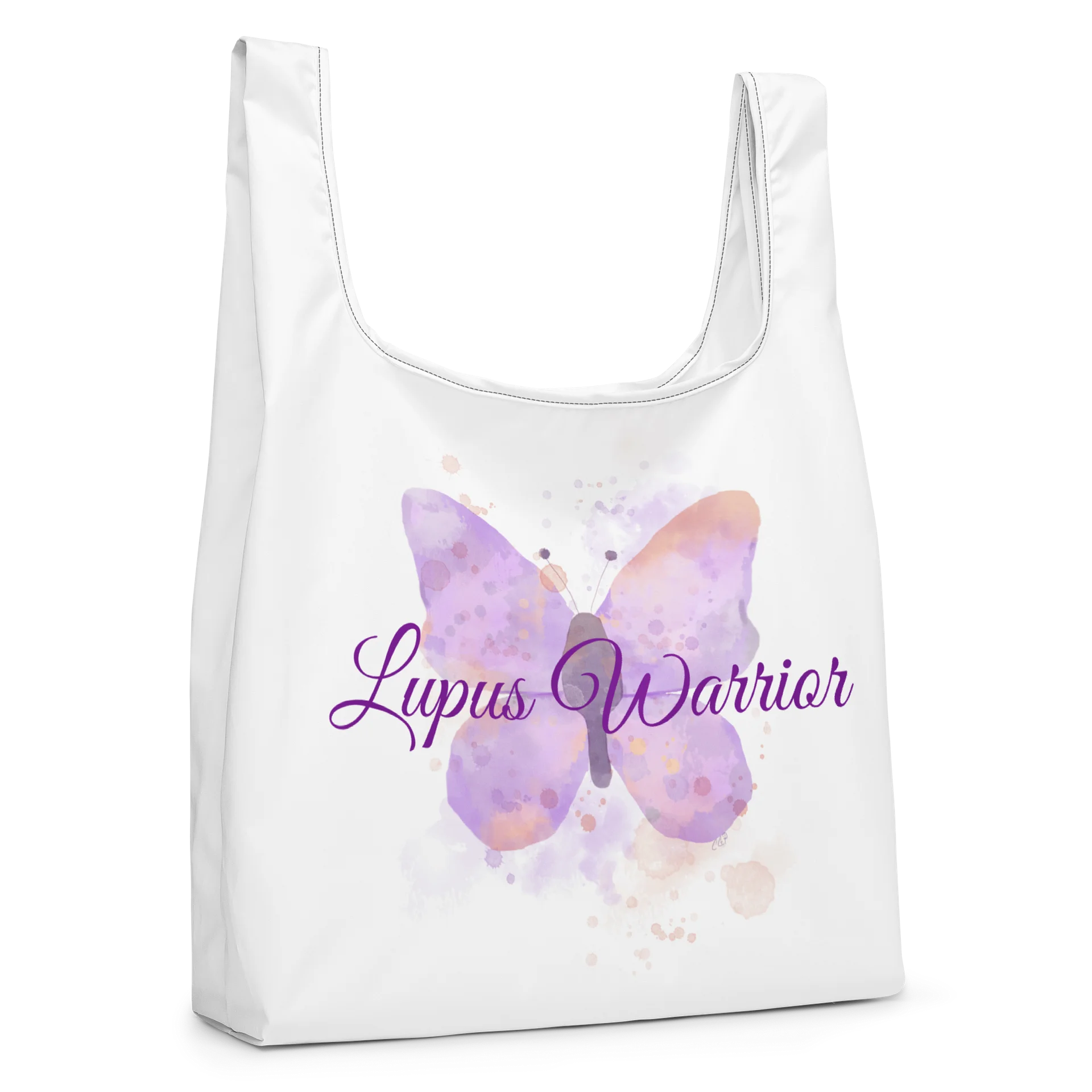 Lupus Warrior Butterfly Tote Bag product image (7)