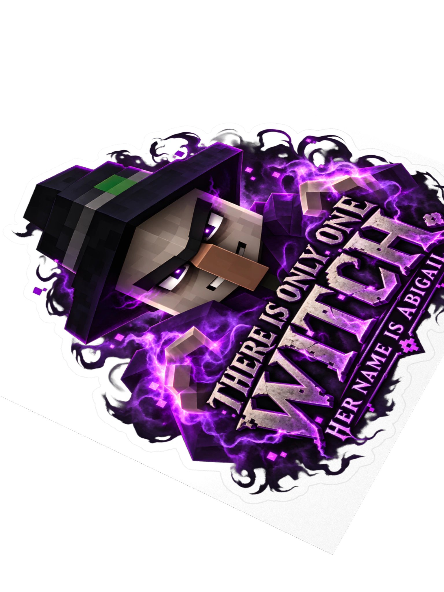 There Is Only One Witch: Abigail Kiss-Cut Sticker – 4" × 4" product image (3)