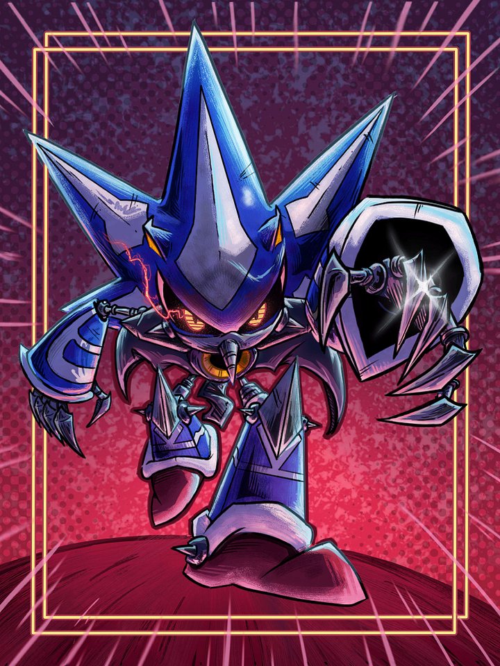 "Neo Metal Sonic" | Sonic the Hedgehog Art Print product image (2)