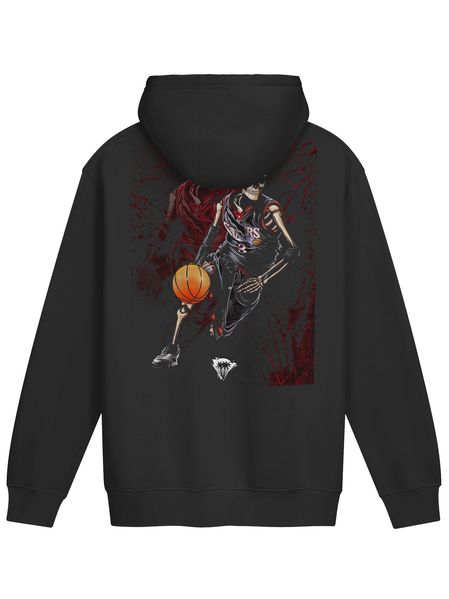 ALLEN IVERSON SKELETON SKULL HOODIE product image (3)