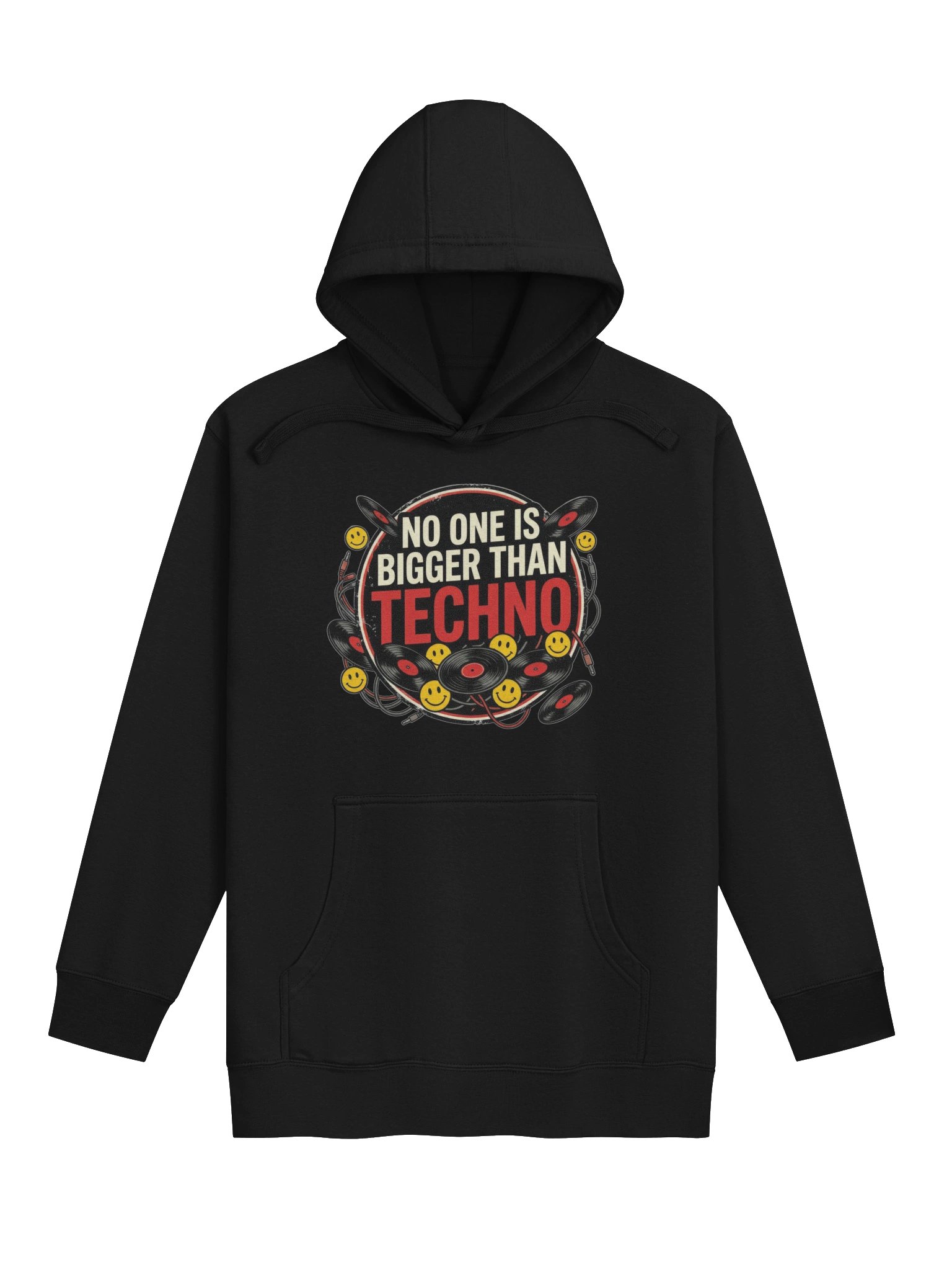 No One Is Bigger Than Techno Hoodie product image (1)