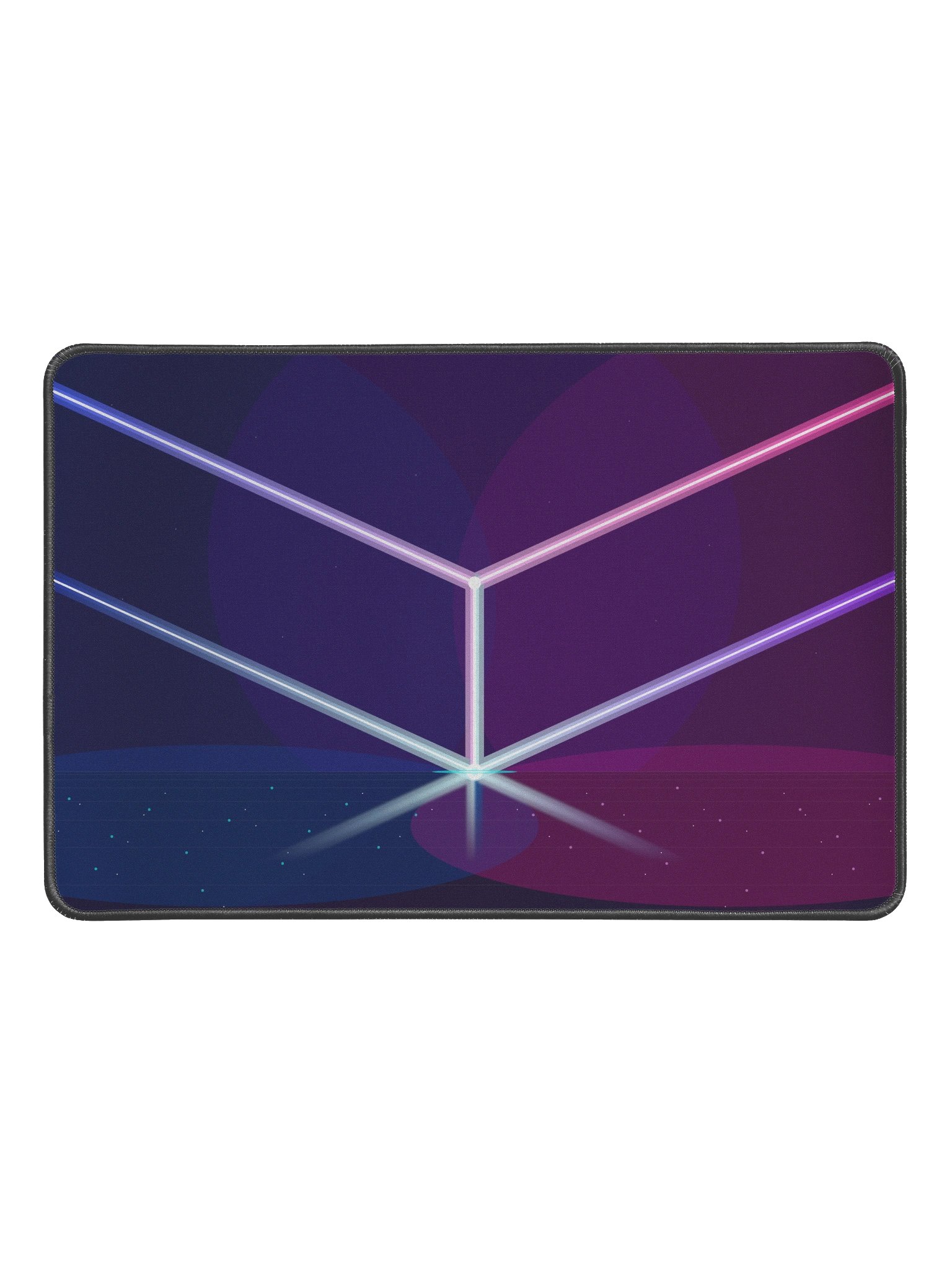 Small Neon Geometric Mouse Pad - 12" x 18" product image (1)