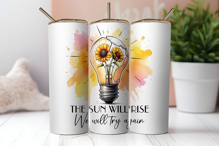 Resilient Sunflowers: The Sun Will Rise Tumbler product image (2)