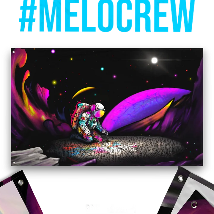 #MELOtober 2023 Personalized MELO CREW Founders - Flag | #MadeByMELO product image (1)