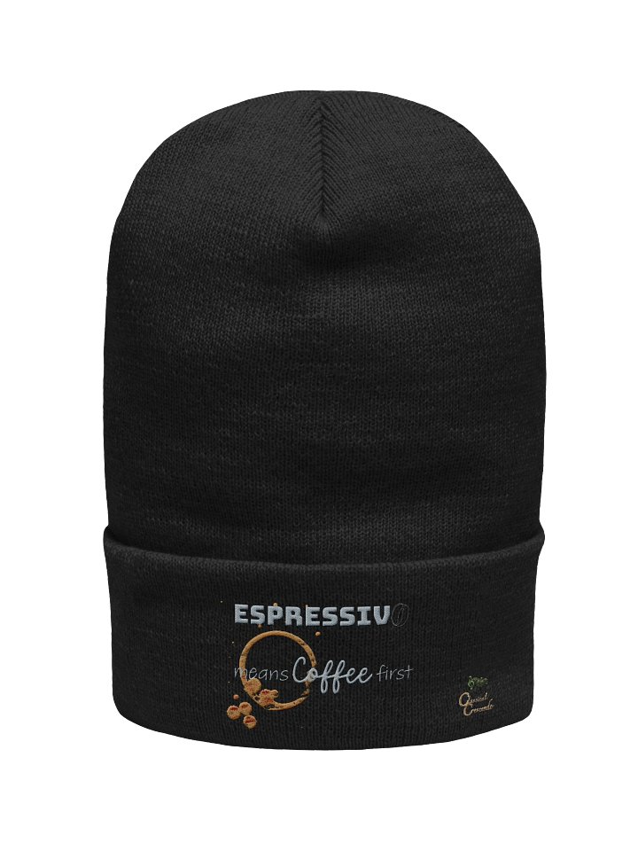 Espressivo means coffee first — Premium Beanie product image (1)