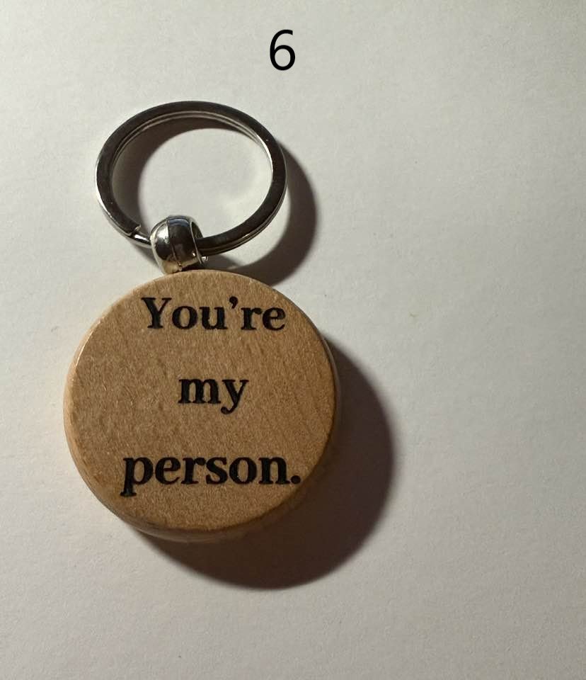 Wooden Engraved Keychains with Sayings & Quotes | Sweet, Sassy, Friendship & Love (5) product image (6)