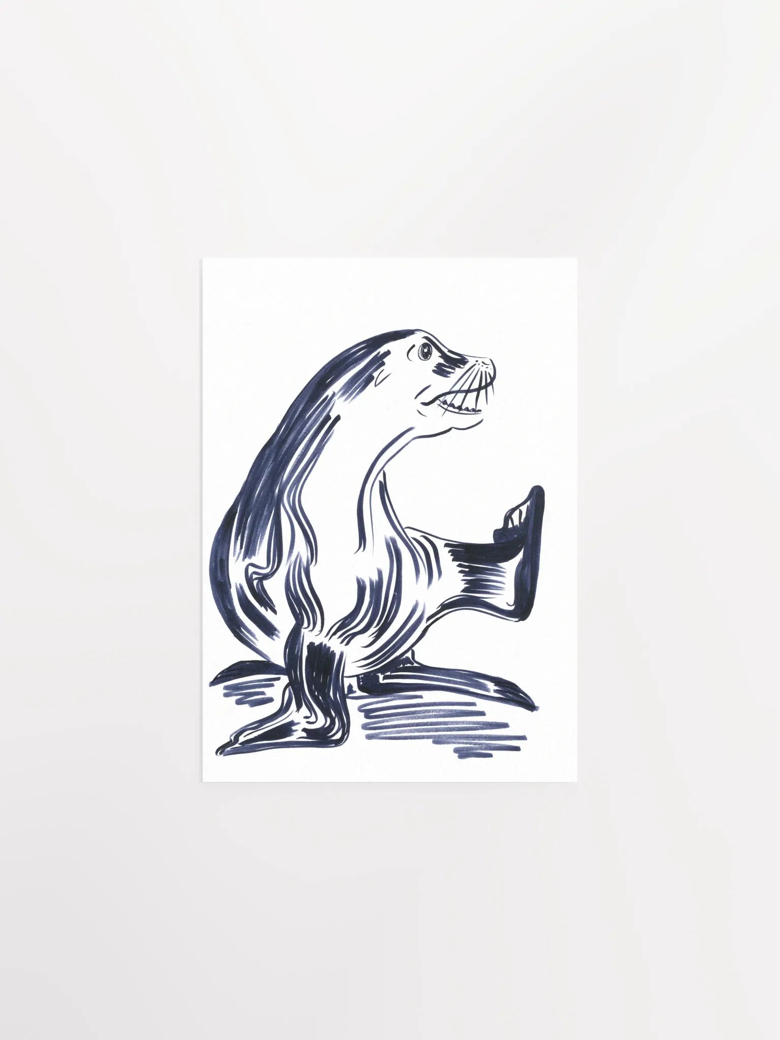 Happy Seal Art Print product image (1)