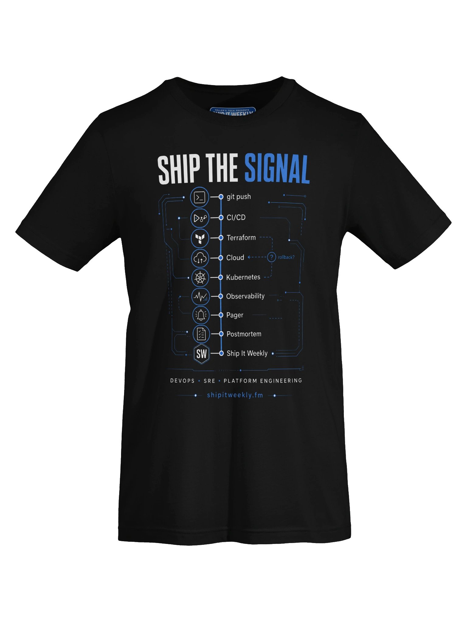 Ship the Signal | Ship It Weekly DevOps Tee product image (5)